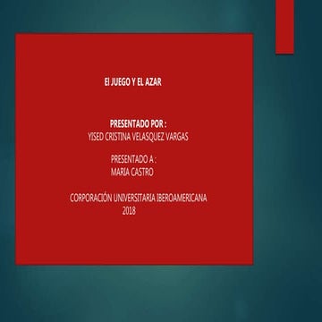 Juego y azar