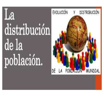 distribucion de la poblacion de evolucion, dostribucon de la poblacion