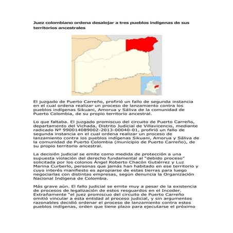 Estado, territorio y pueblos indígenas en Colombia | PDF