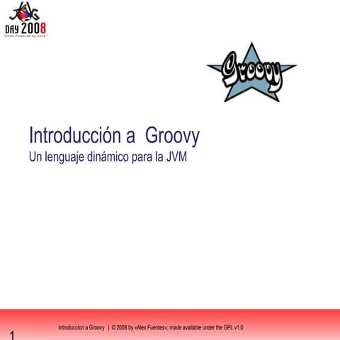 Introduction a  Groovy