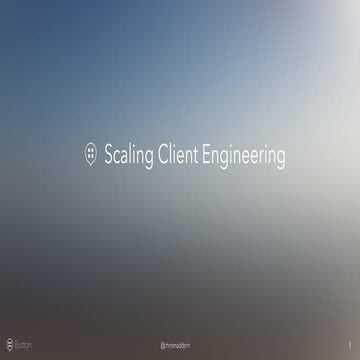 Juggling Features, Advancement, and Quality As You Grow - Chris Maddern