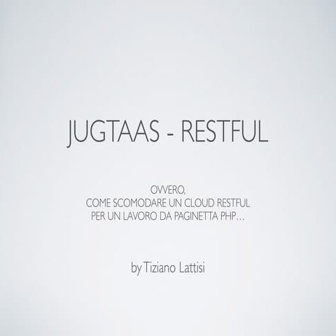 JugTAAS ReSTful
