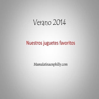 Juguetes verano 2014