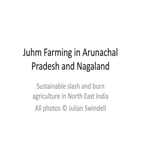 Juhm farming in north east india