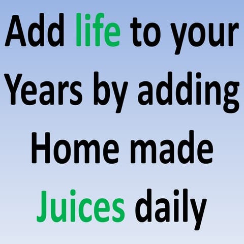 Juices   health