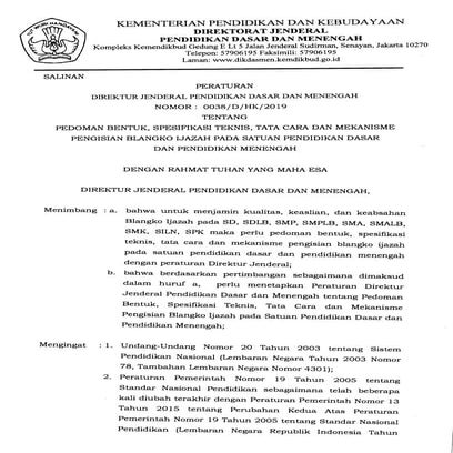 Juknis ijazah 2019infoguruku.net