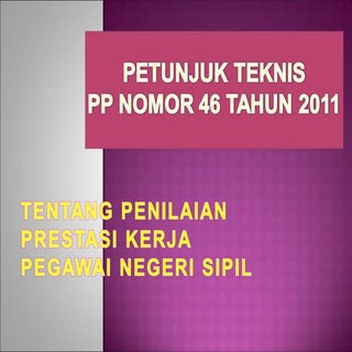 Juknis penilaian prestasi kerja pns...