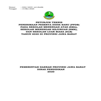 PPDB JAWABARAT | PDF