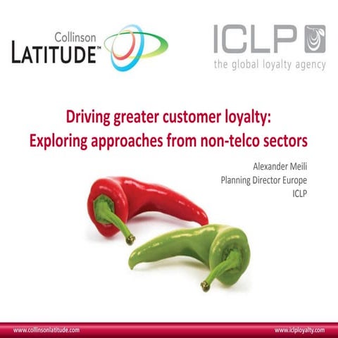 Telco Loyalty - approaches from other sectors (iir Telecoms Conferernce, Mona...