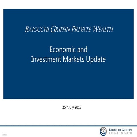 Client Economic Update - July 2013