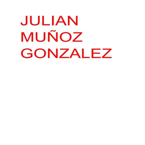 Julian muñoz gonzalez