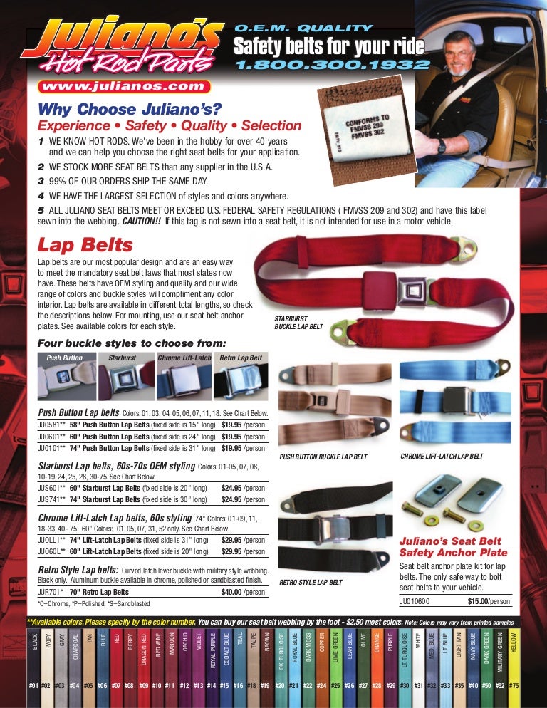 Wine Red Seat Belt 2 Point Non Retractable Red Lap Seat Belt 74/"