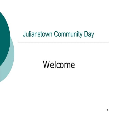 Julianstown Presentation
