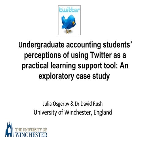 Undergraduate accounting students’ perceptions of using Twitter as a practica...