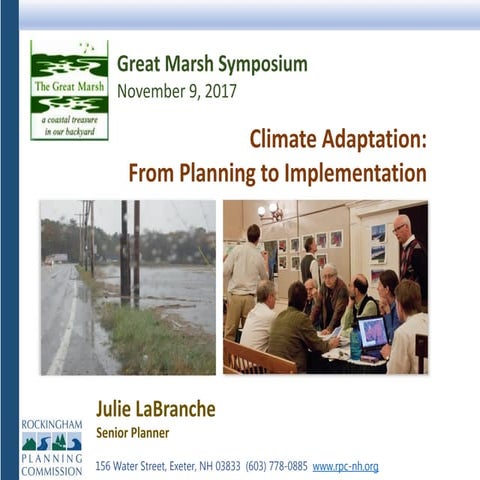 NH Coastal Adaptation Working Group: Assisting NH’s Coastal Communities