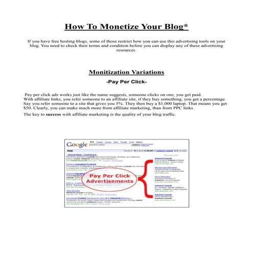 How to Monetize Your Blog