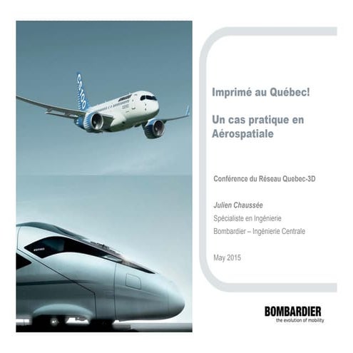 Julien chaussee -  Un cas pratique en aerospatiale