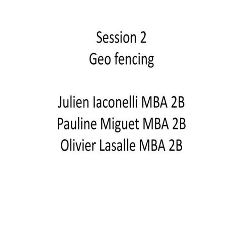 Session 2 Geo Fencing