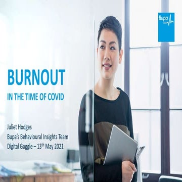 Burnout In The Time Of Covid | Juliet Hodges