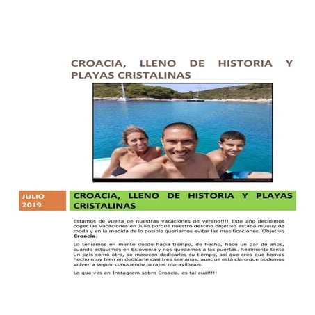 Croacia, lleno de historia y playas cristalinas