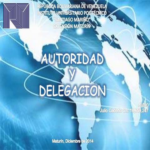 AUTORIDAD Y DELEGACION | PPTX