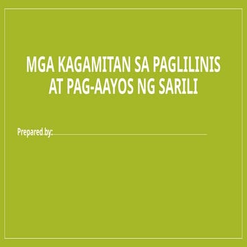 Julius COT Mga Kagamitan sa Paglilinis ng Sarili.pptx
