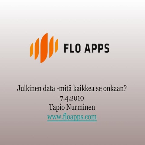 Julkinen data mita_kaikkea_se_onkaan