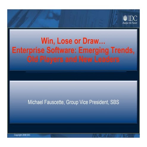 Emerging trends in the Software Industry