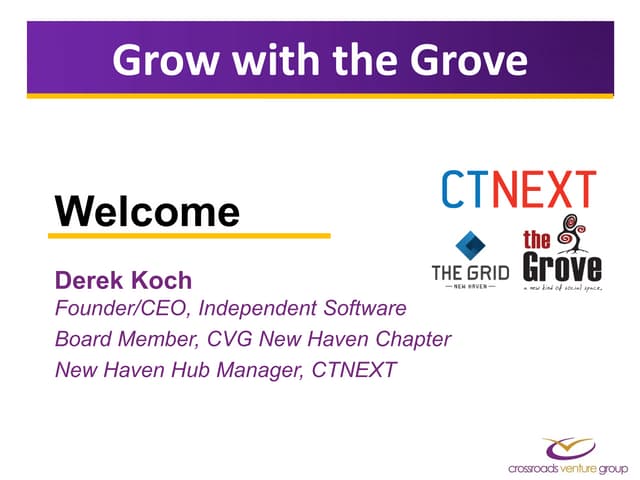  Grow with the Grove - A CVG Second...
