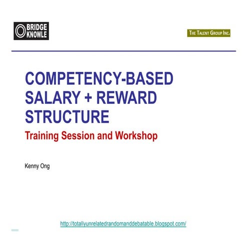 Bridge Knowle  - Salary and Reward Structures (Training and Workshop)