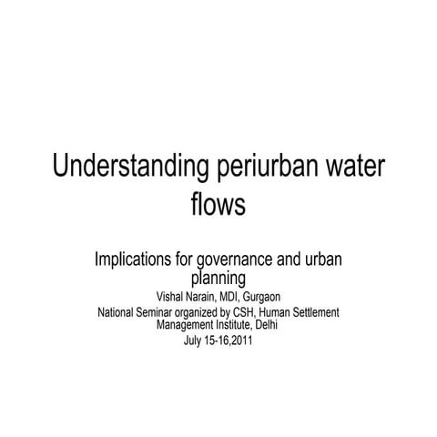 Urbanization and its Impact on Groundwater Resources –.pptx