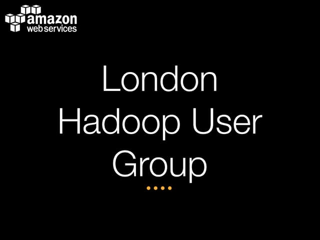 Amazon Elastic Map Reduce - Ian Meyers