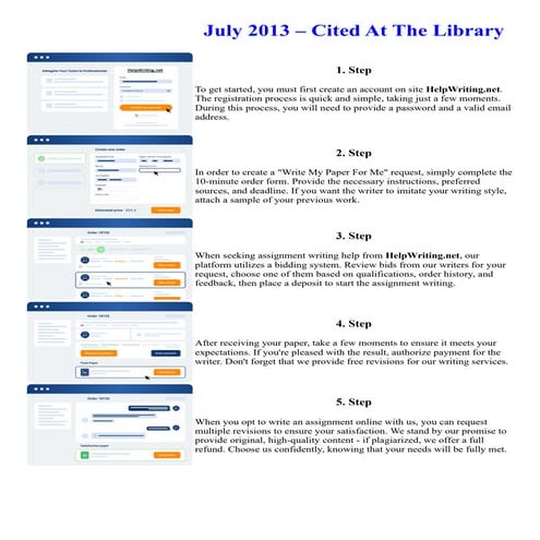 July 2013  Cited At The Library