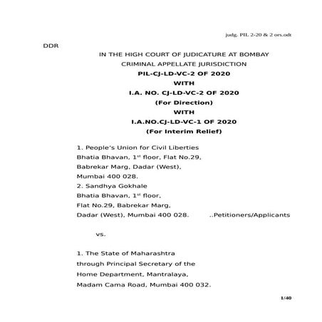 July 2 bom hc judgment pucl