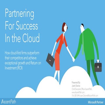Partnering For Success In the Cloud