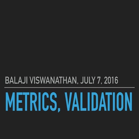 Selecting the right metrics for your startup