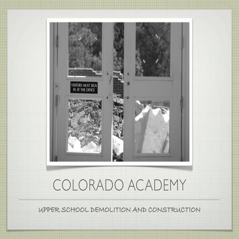 July Construction Update; CA Upper School