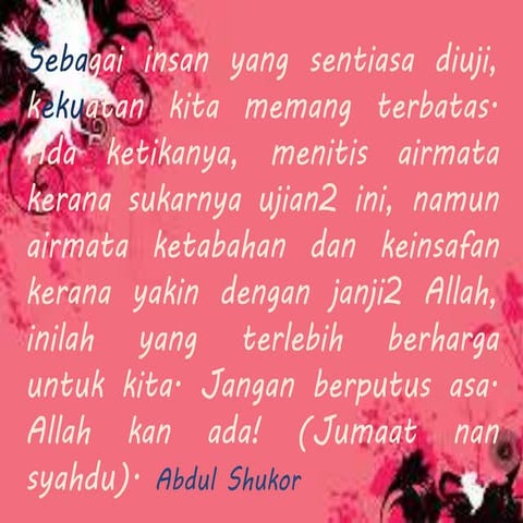 PETUA KEKUATAN DIRI.