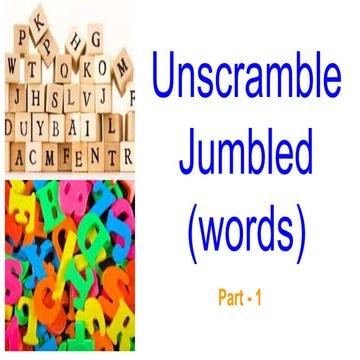Jumbled words | PPTX