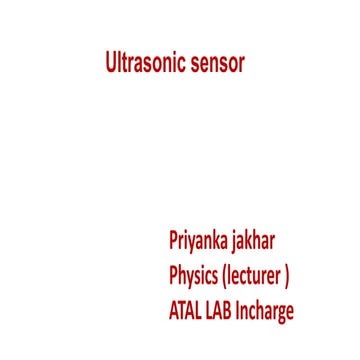 Ultasonic sensor