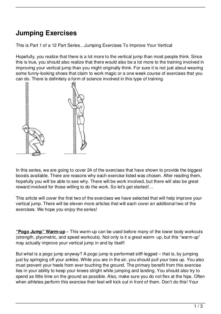 Jumping Exercises