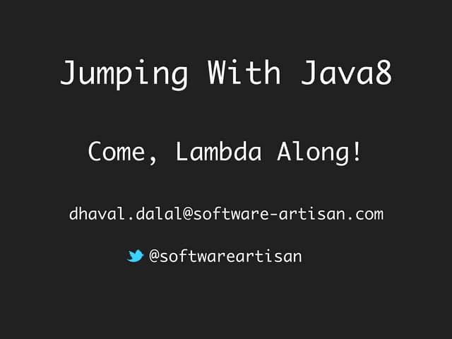 Jumping-with-java8