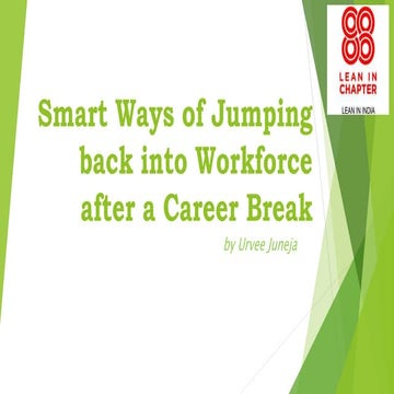 Jumping back into Workforce after a Career Break | PDF