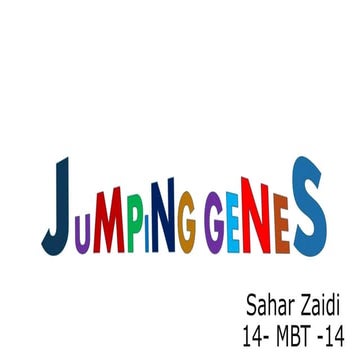 type of genes - jumping genes