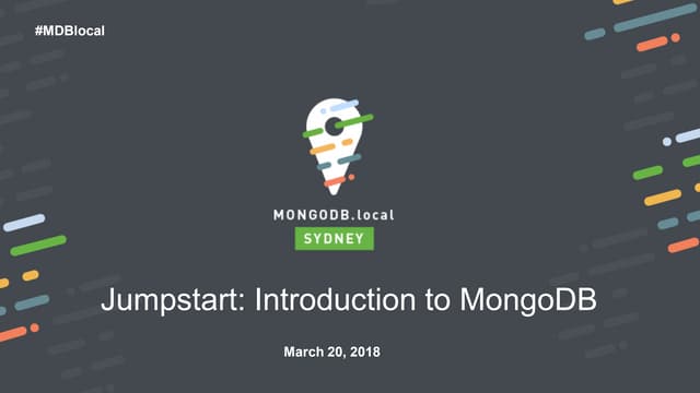 Jumpstart: Introduction to MongoDB