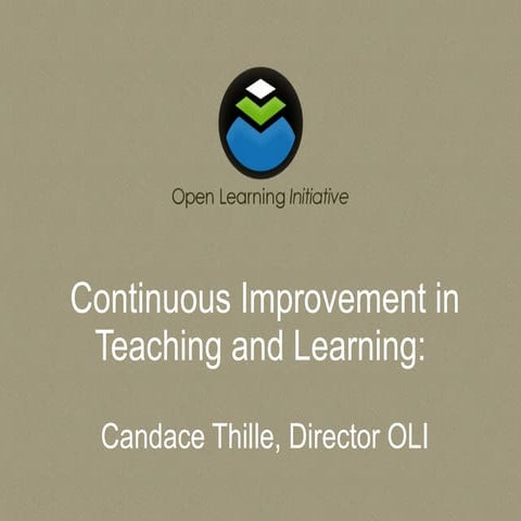 Continuous Improvement in Teaching and Learning – The Community College Open ...