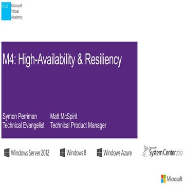 VMWARE Professionals -  Availability and Resiliency