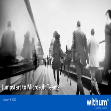 Webinar: Jumpstart to Microsoft Teams 