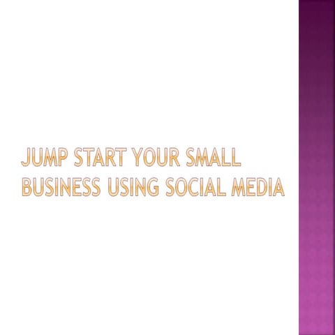 Jump start your smb using social media