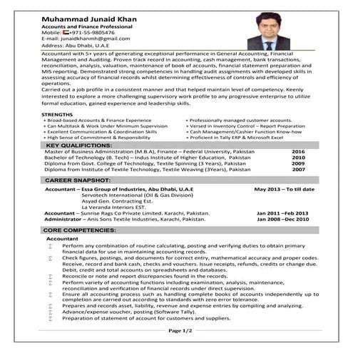 Junaid cv 2017